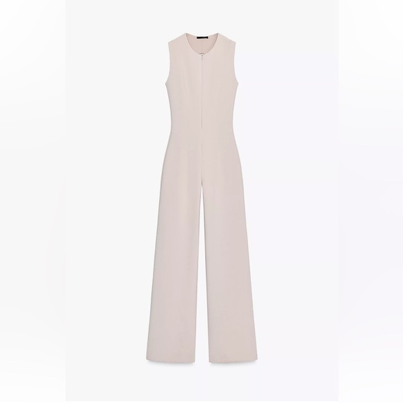 NWT Zara long crepe jumpsuit - Picture 6 of 8
